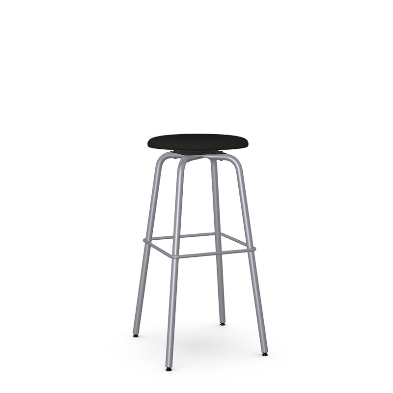 Button Swivel Spectator Stool -Upholstered