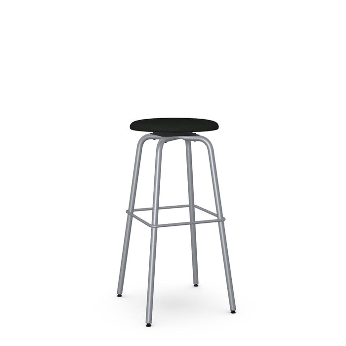Button Swivel Spectator Stool -Upholstered