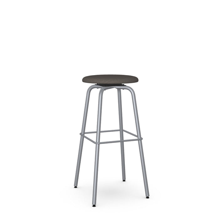 Button Swivel Spectator Stool -Upholstered