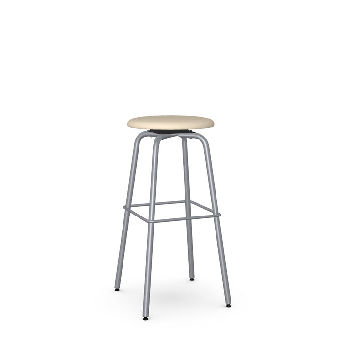 Button Swivel Spectator Stool -Upholstered