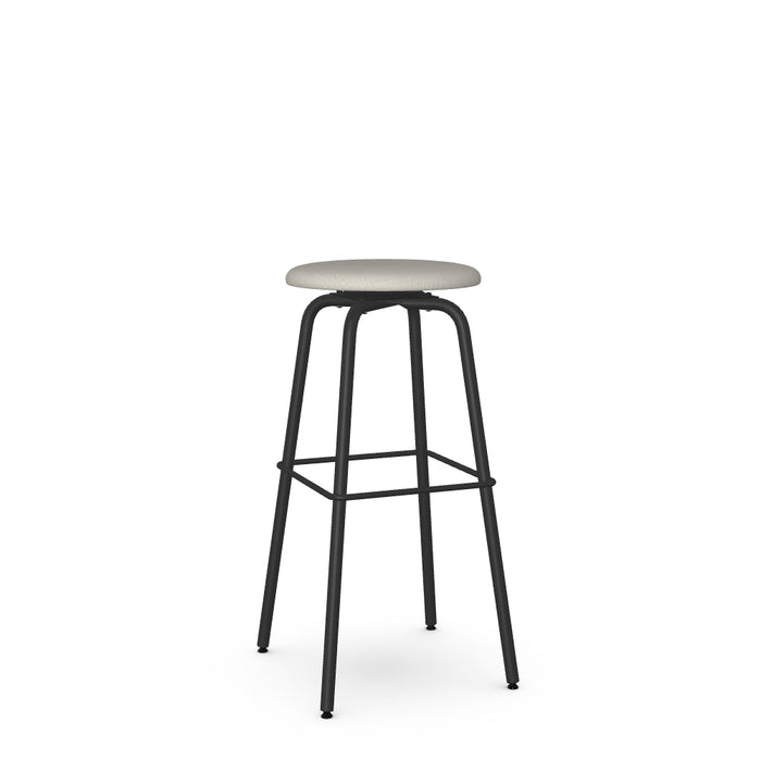 Button Swivel Spectator Stool -Upholstered