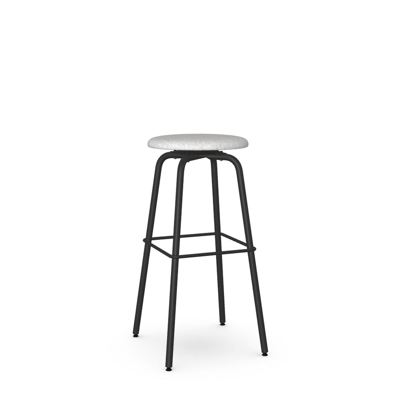 Button Swivel Spectator Stool -Upholstered
