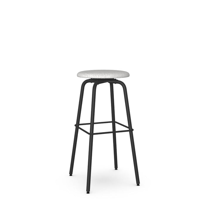 Button Swivel Spectator Stool -Upholstered