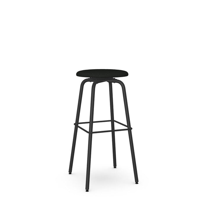 Button Swivel Spectator Stool -Upholstered