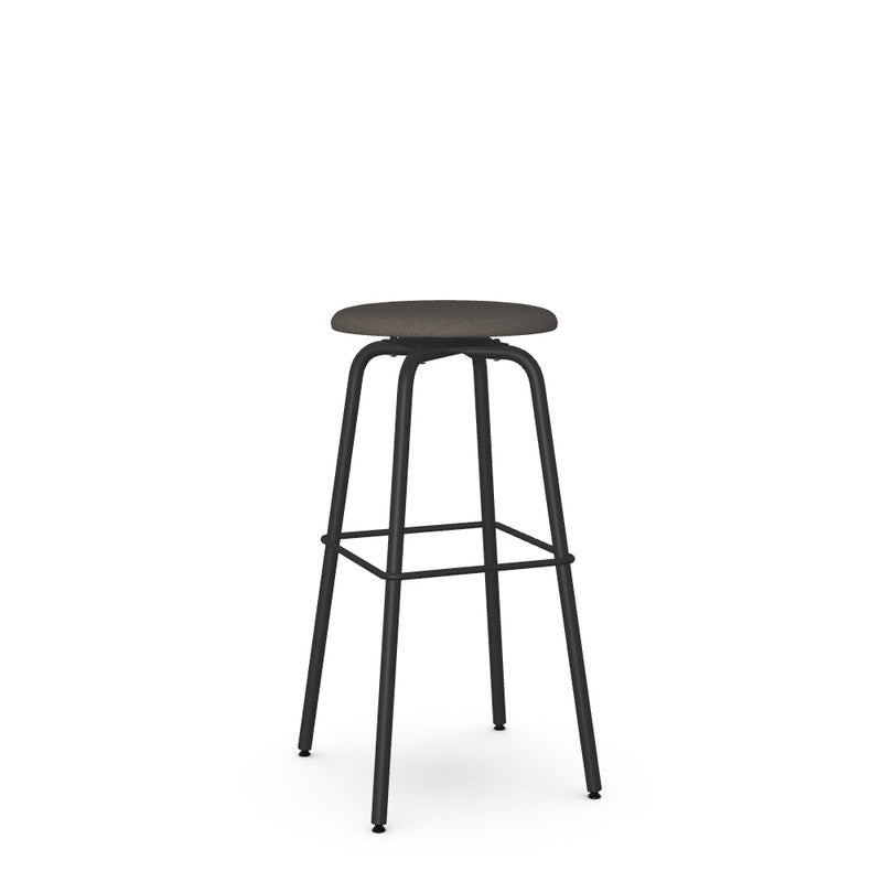 Button Swivel Spectator Stool -Upholstered