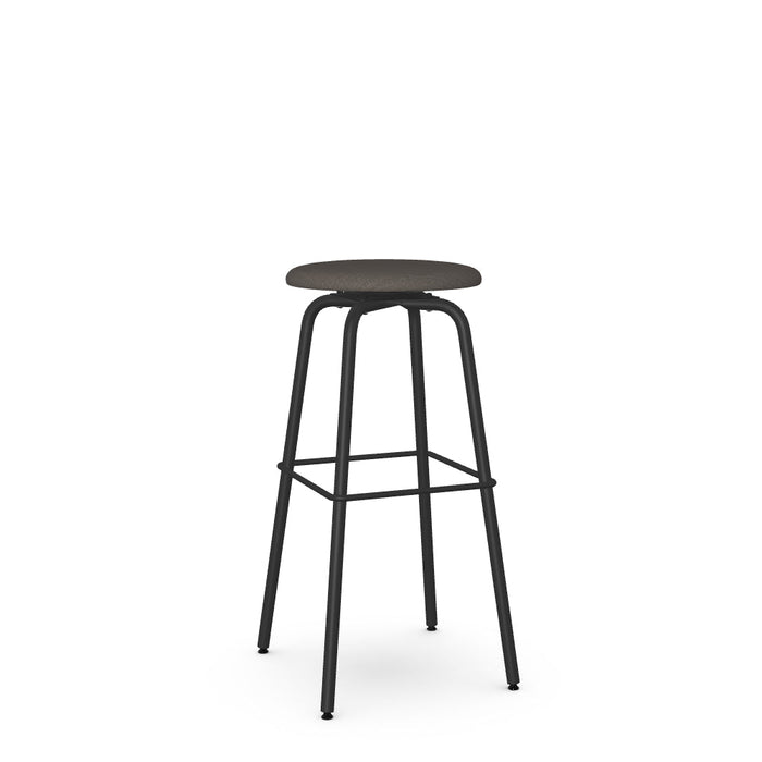 Button Swivel Spectator Stool -Upholstered