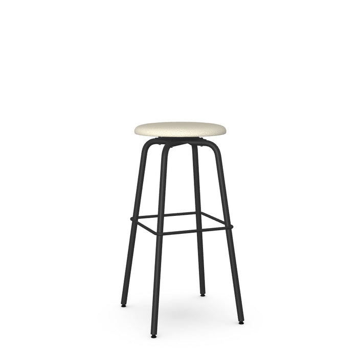 Button Swivel Spectator Stool -Upholstered