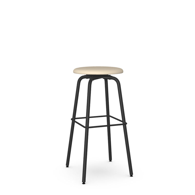 Button Swivel Spectator Stool -Upholstered