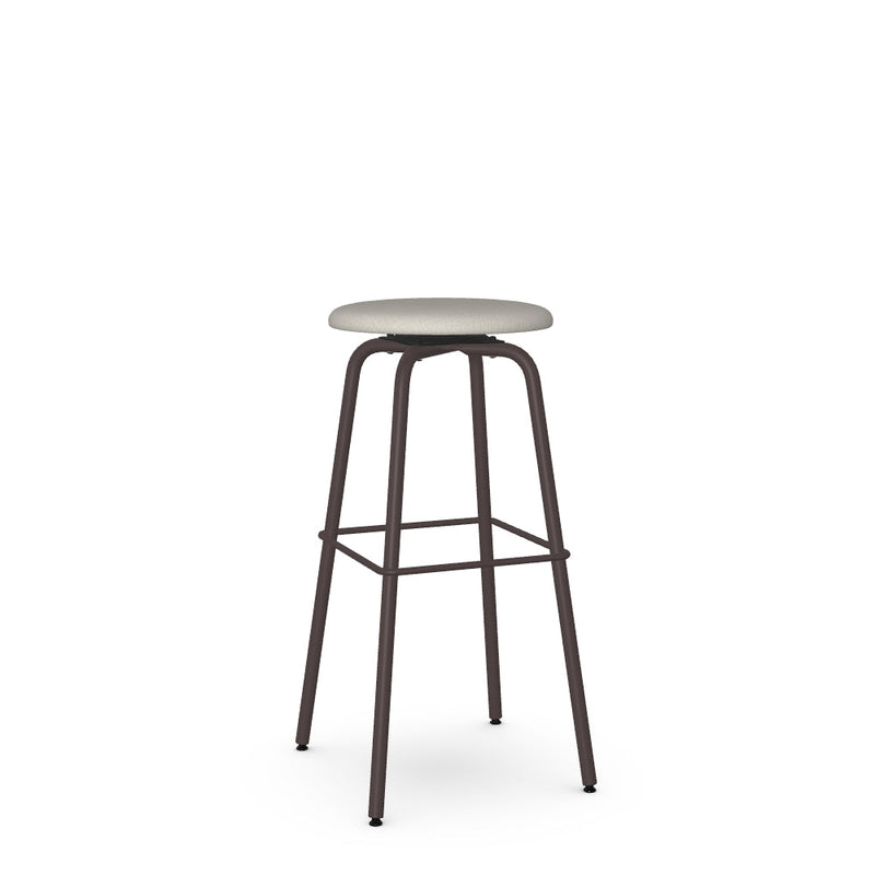 Button Swivel Spectator Stool -Upholstered