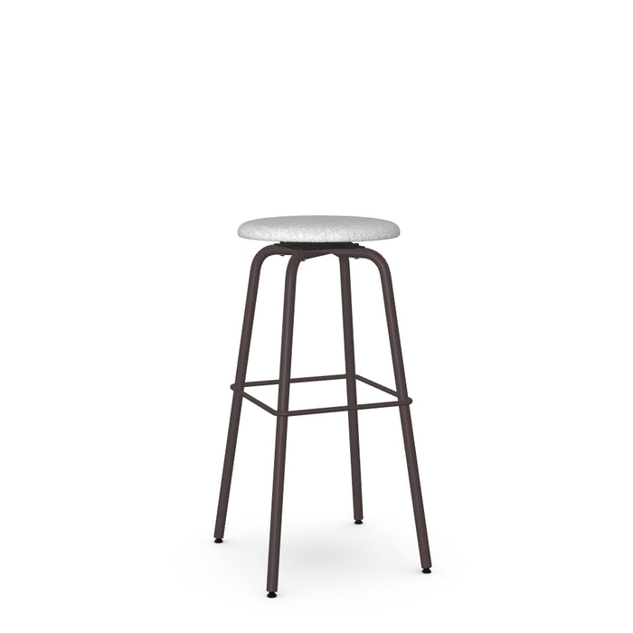 Button Swivel Spectator Stool -Upholstered