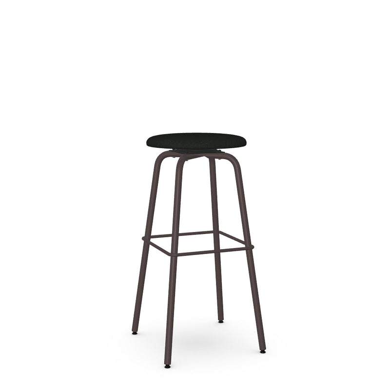 Button Swivel Spectator Stool -Upholstered