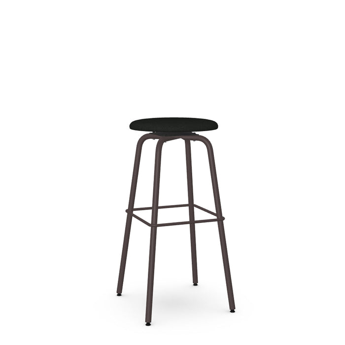 Button Swivel Spectator Stool -Upholstered