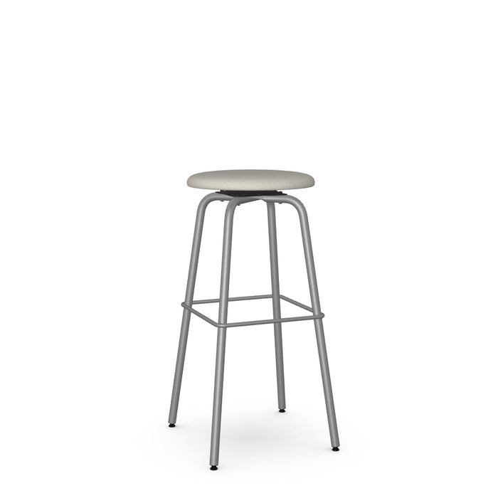 Button Swivel Spectator Stool -Upholstered