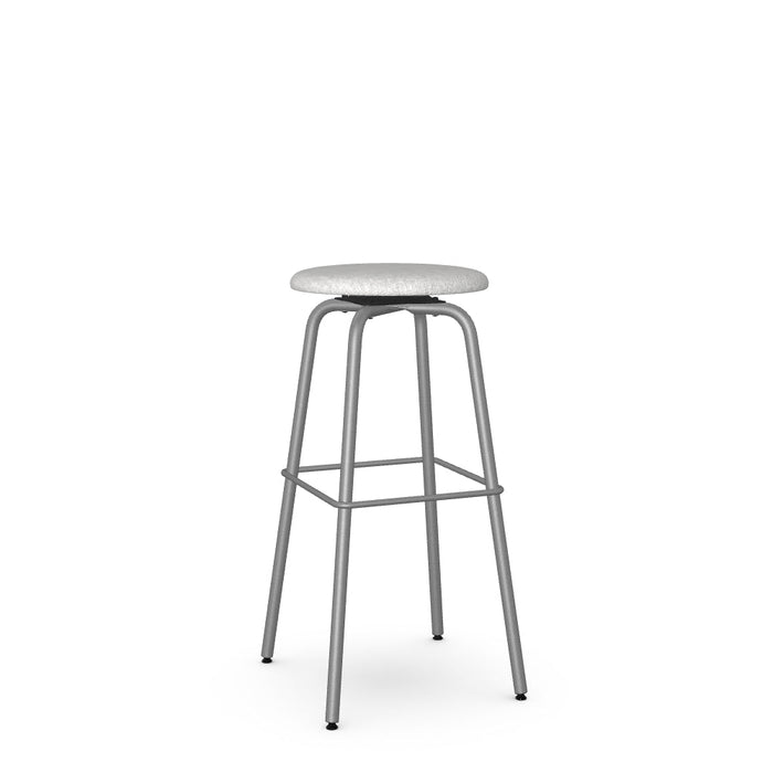 Button Swivel Spectator Stool -Upholstered