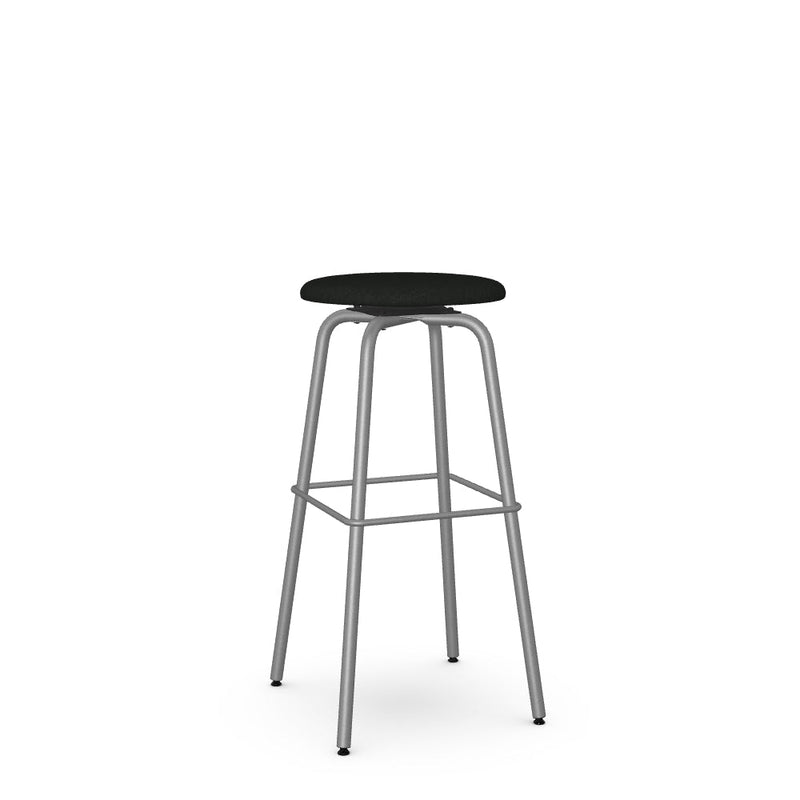 Button Swivel Spectator Stool -Upholstered