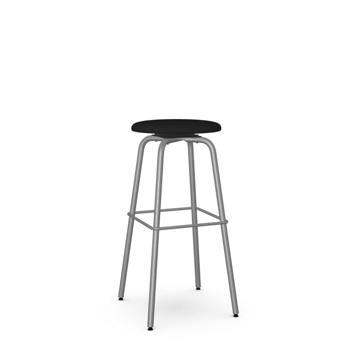 Button Swivel Spectator Stool -Upholstered