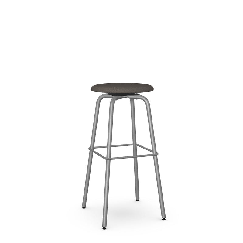 Button Swivel Spectator Stool -Upholstered