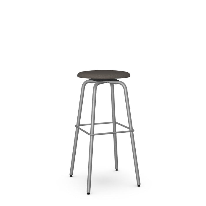 Button Swivel Spectator Stool -Upholstered
