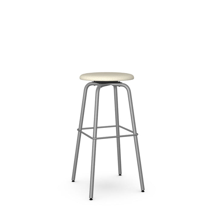 Button Swivel Spectator Stool -Upholstered