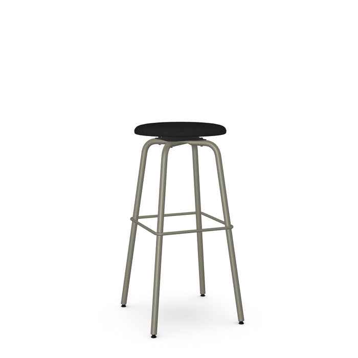 Button Swivel Spectator Stool -Upholstered