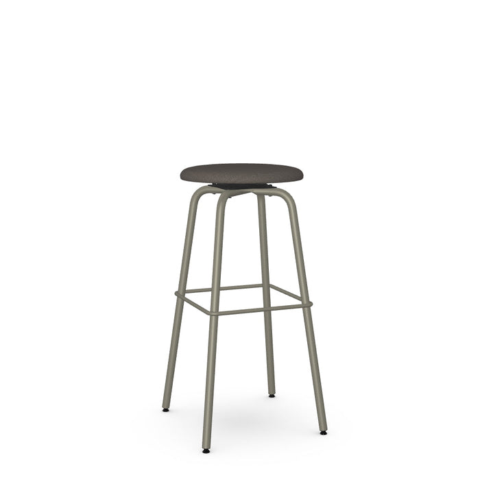 Button Swivel Spectator Stool -Upholstered
