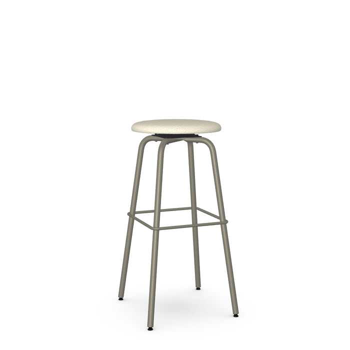 Button Swivel Spectator Stool -Upholstered