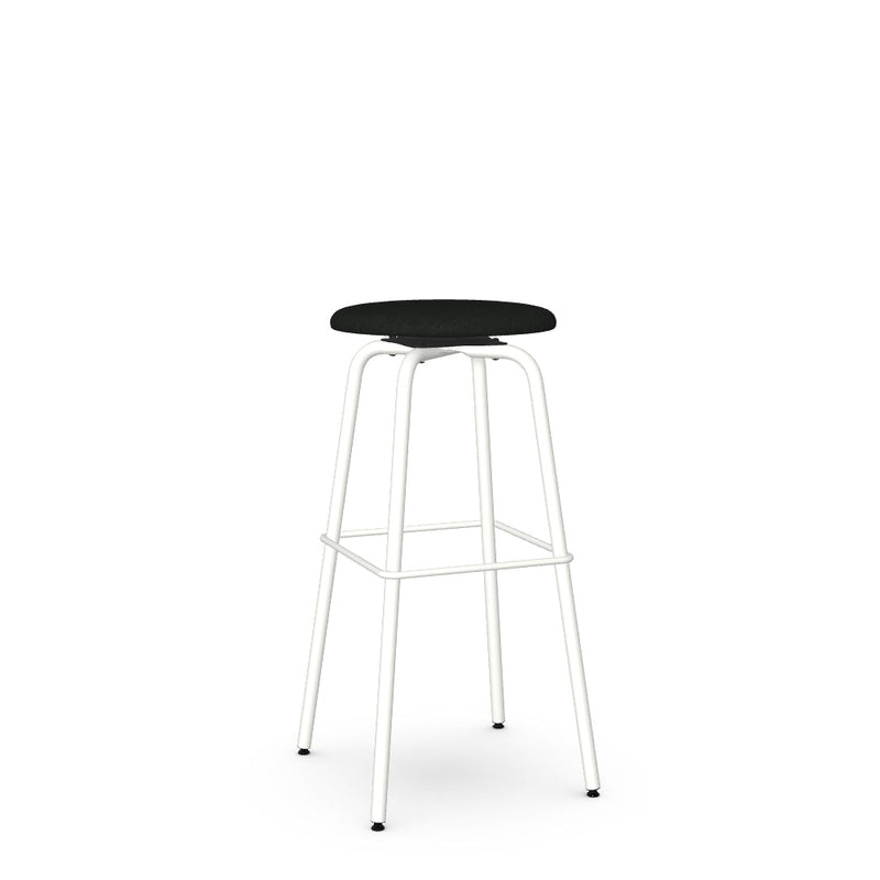 Button Swivel Spectator Stool -Upholstered