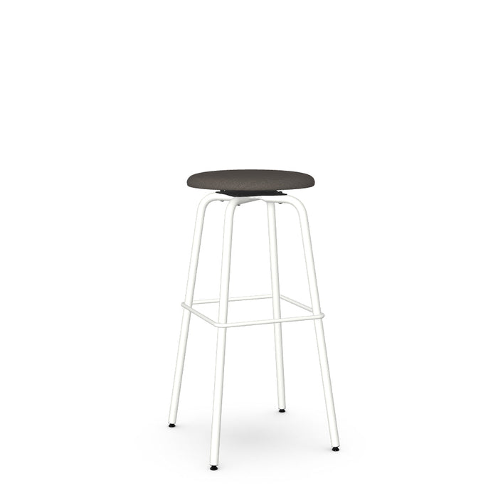 Button Swivel Spectator Stool -Upholstered