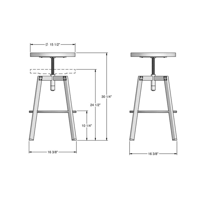 Architect Screw Stool