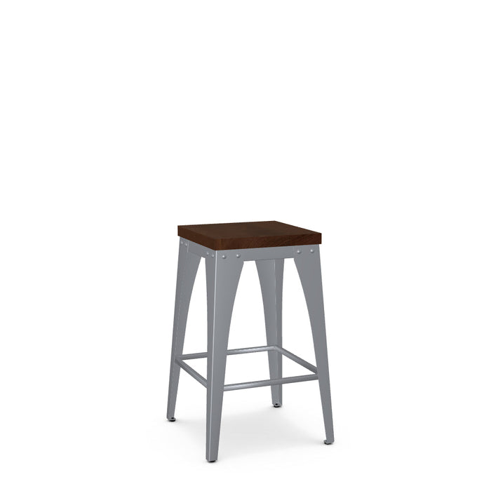 Upright Non-Swivel Counter Stool- Wood