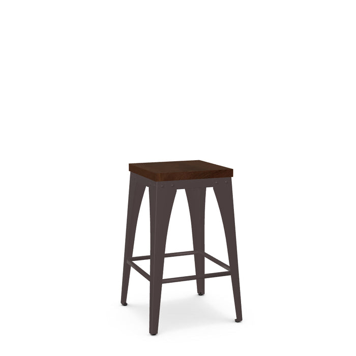 Upright Non-Swivel Counter Stool- Wood