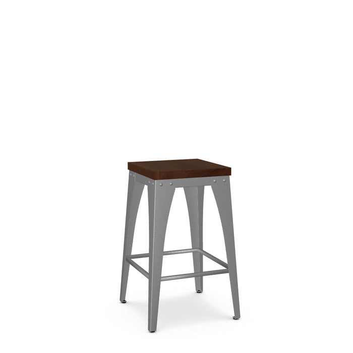Upright Non-Swivel Counter Stool- Wood