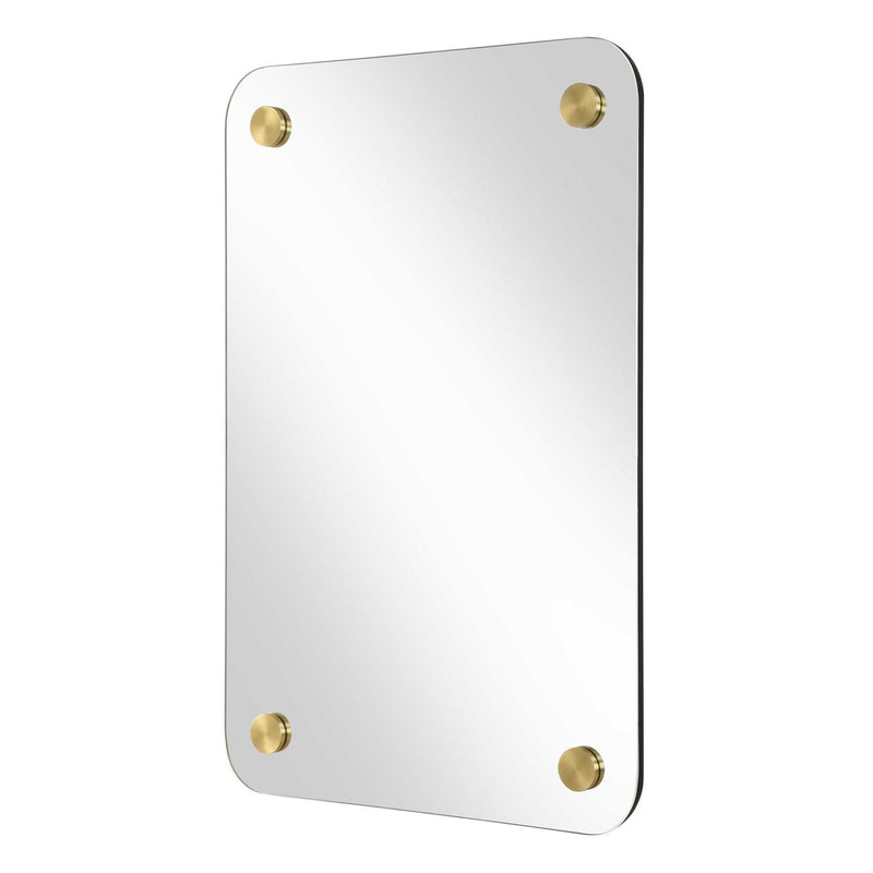Hamrick - Frameless Mirror - Brass / Gold