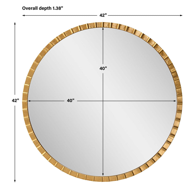 Dandridge - Round Industrial Mirror