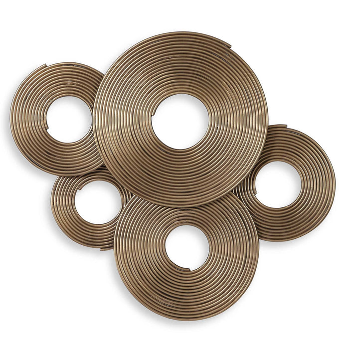 Ahmet - Rings Wall Decor - Gold