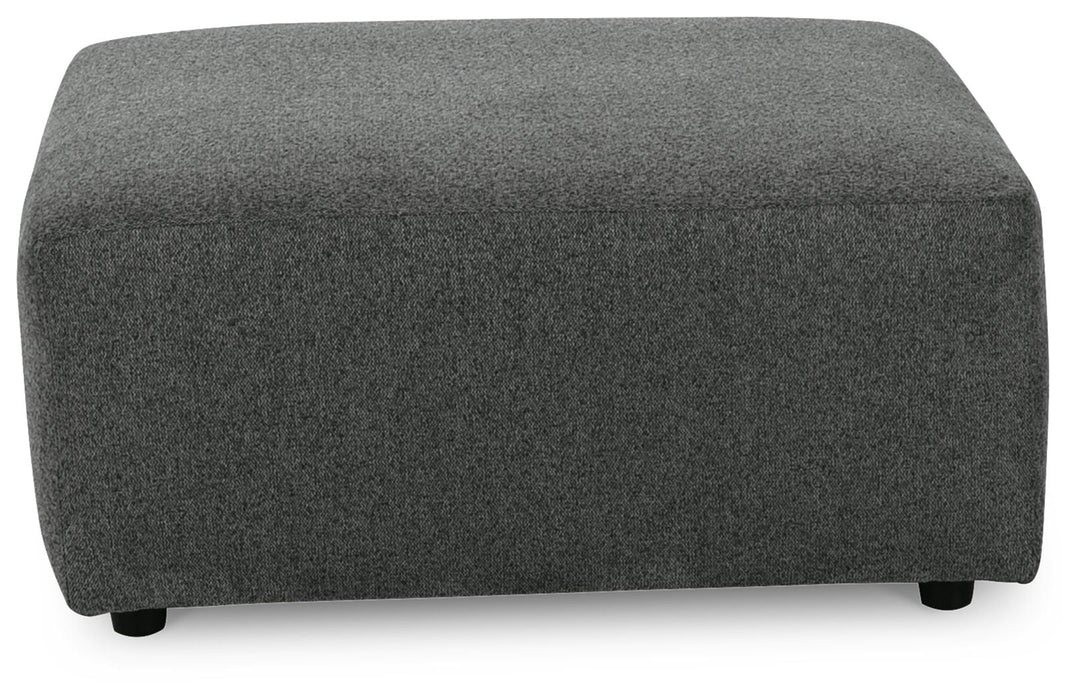 Edenfield Oversized Accent Ottoman - Charcoal