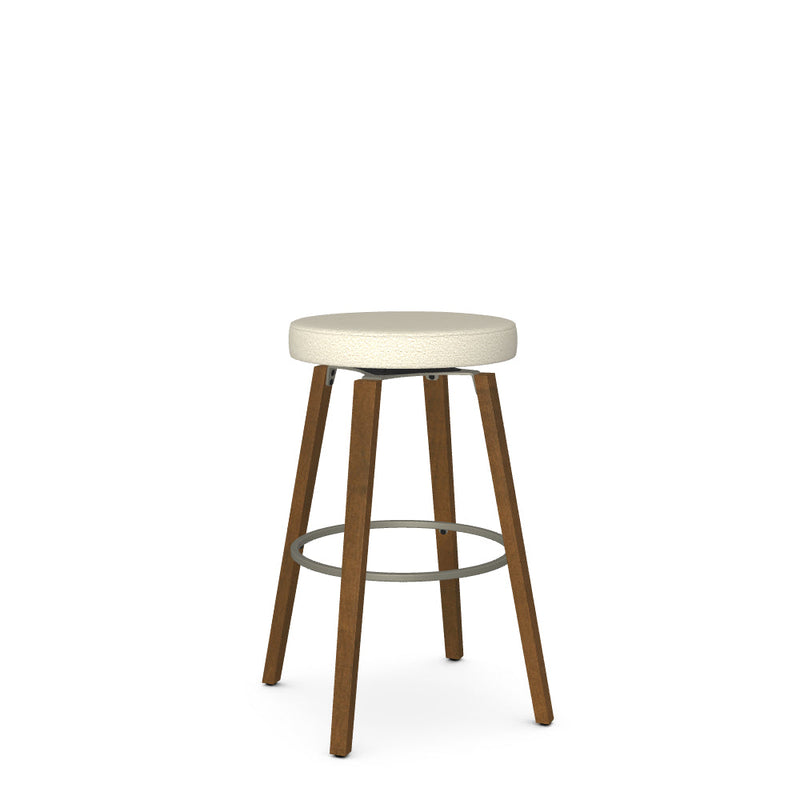 Walden Swivel Bar Stool-Upholstered