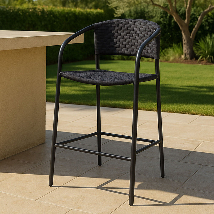 Zola - Outdoor Counter Chair - Dark Brown