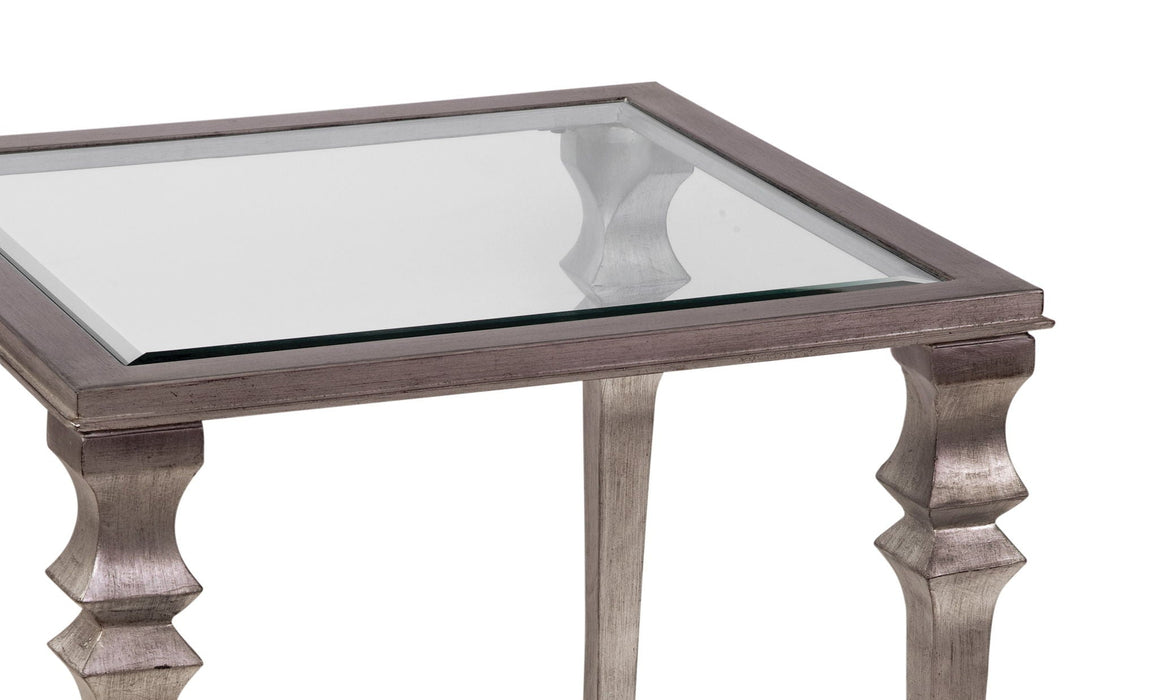 Sylvia - Square End Table - Silver