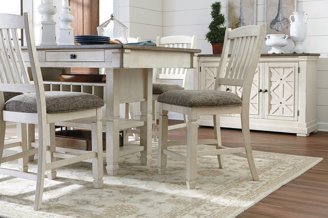 Bolanburg Beige 5 Pc. Counter Table, 4 Barstools