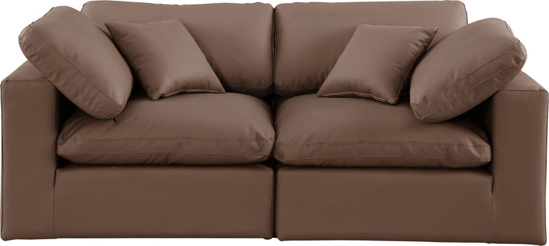 Comfy - Faux Leather Modular Sofa 2 Seats
