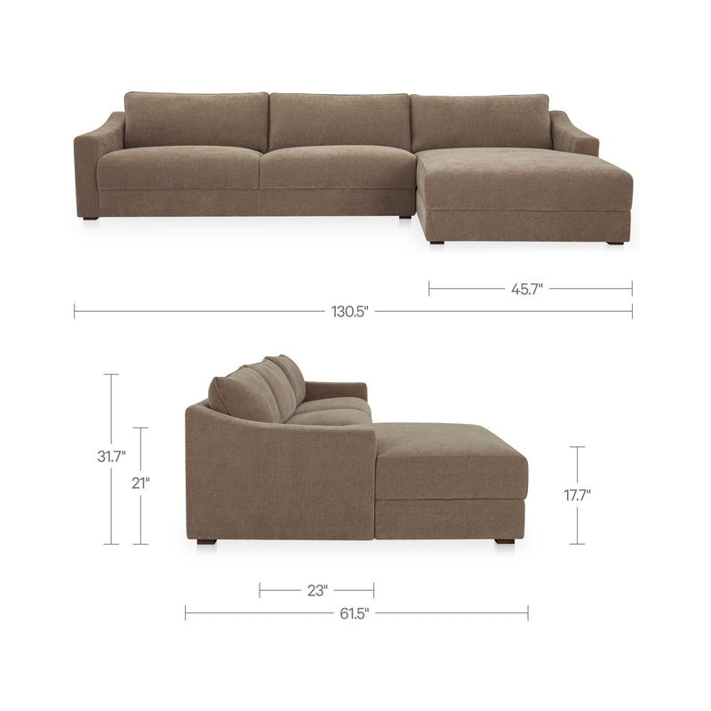 Farrow - Right Sectional - Taupe