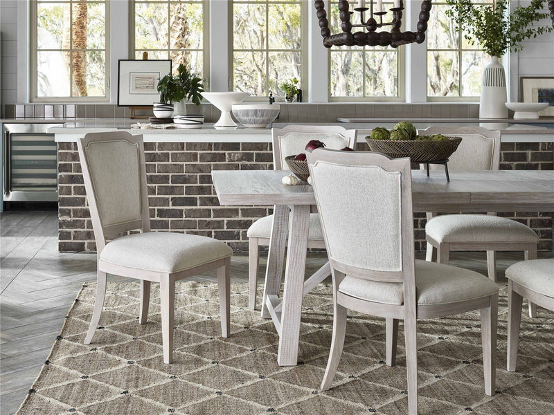 Getaway Upholstered Back Side Chair Beige