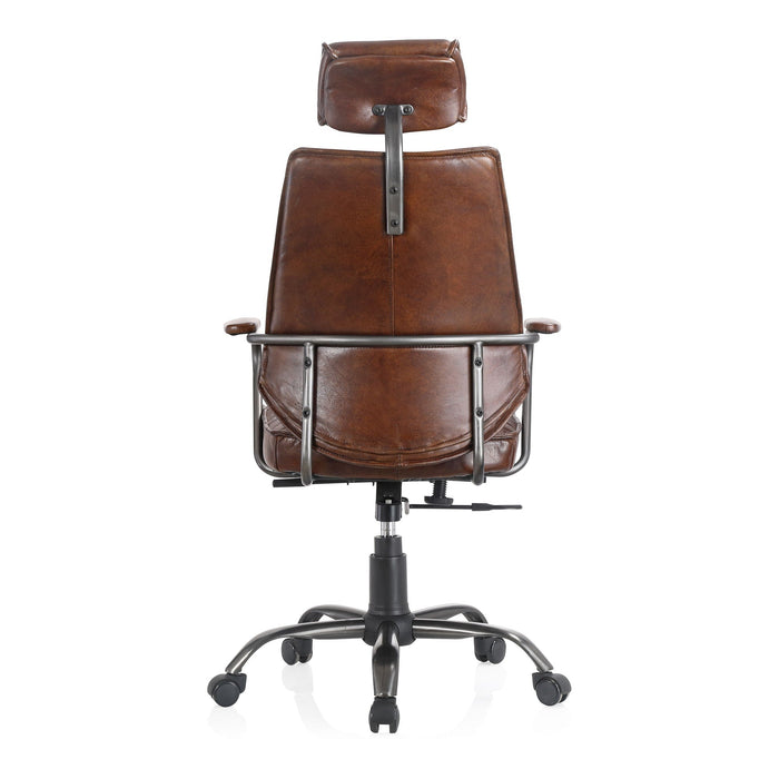 Executive - Leather Office Chair - Dark Brown