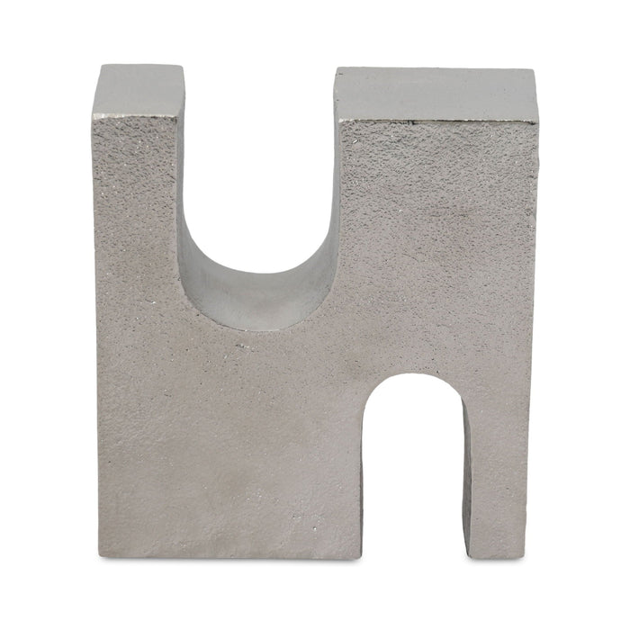 Odi - Cast Aluminum Decorative Object - Pearl Silver