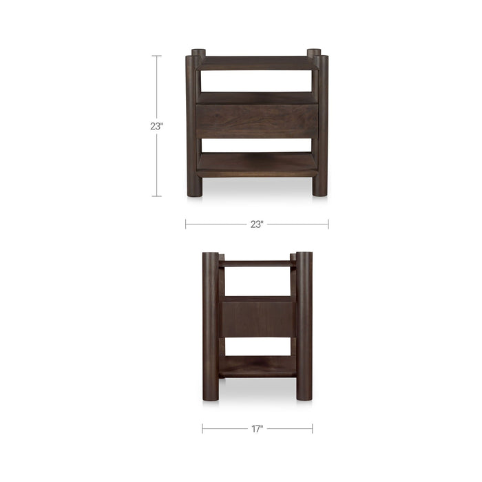 Devin - Nightstand - Brown