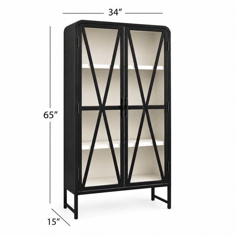 Donahue - Display Cabinet - Black
