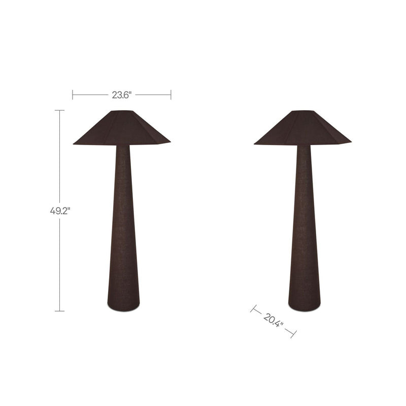 Gigi - Floor Lamp - Dark Brown