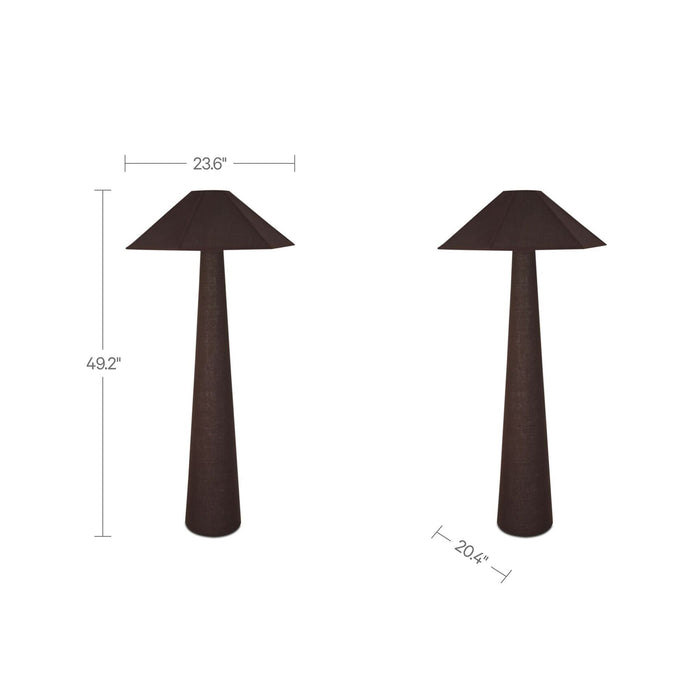 Gigi - Floor Lamp - Dark Brown