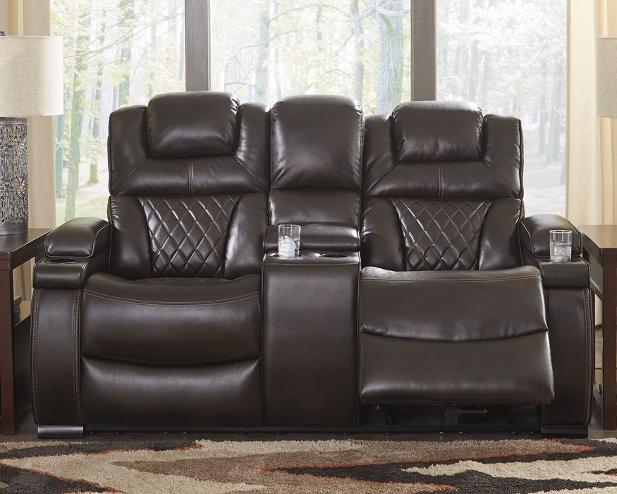 Warnerton Dark Brown 3 Pc. Power Sofa, Loveseat, Recliner